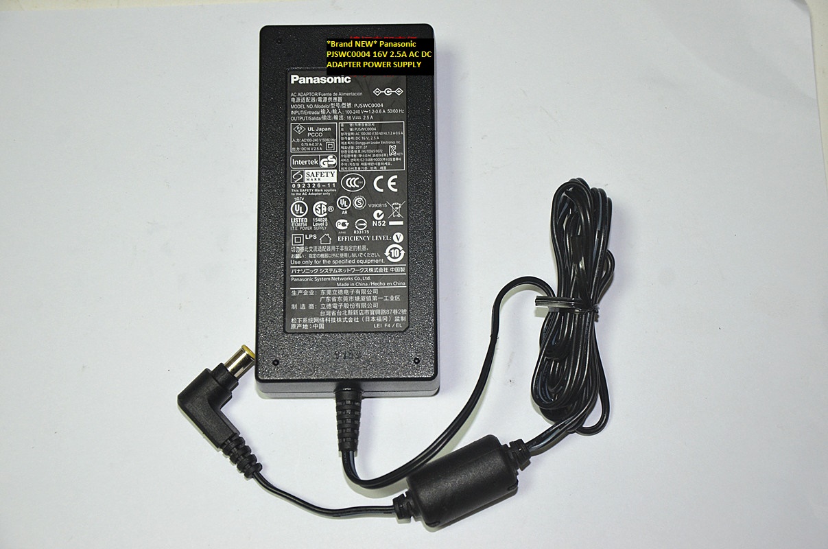*Brand NEW* Panasonic 16V 2.5A PJSWC0004 AC DC ADAPTER POWER SUPPLY